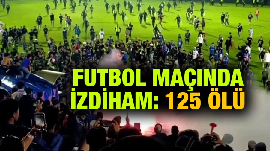Futbol maçında büyük izdiham 174 kişi öldü 