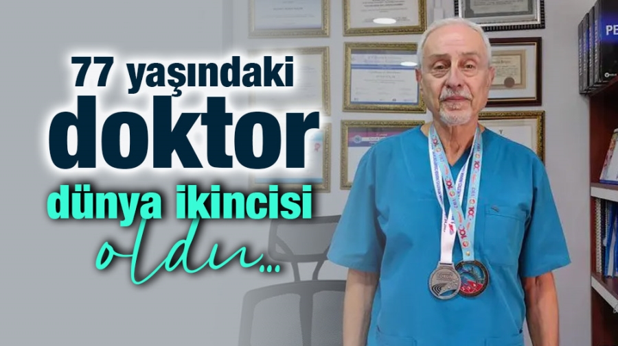 77 yaşındaki doktor dünya ikincisi oldu