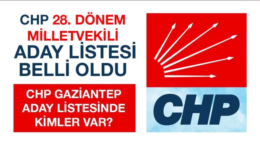CHP Gaziantep adayları belli oldu
