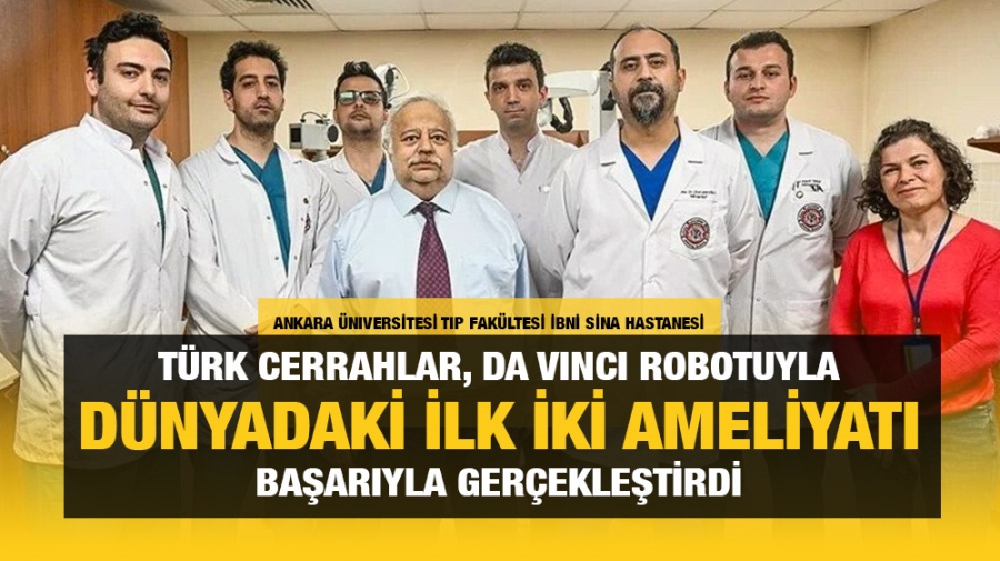 Türk cerrahlar Da Vinci robotuyla dünyadaki ilk iki ameliyatı başarıyla gerçekleştirdi.