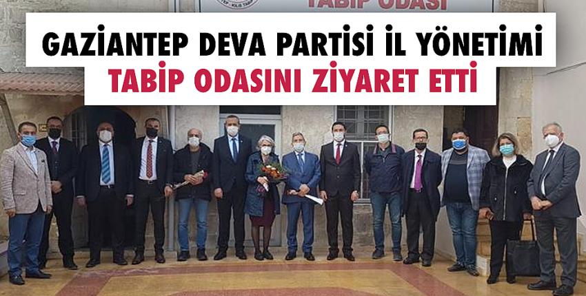Gaziantep Deva Partisi il yönetimi Tabip Odasını ziyaret etti