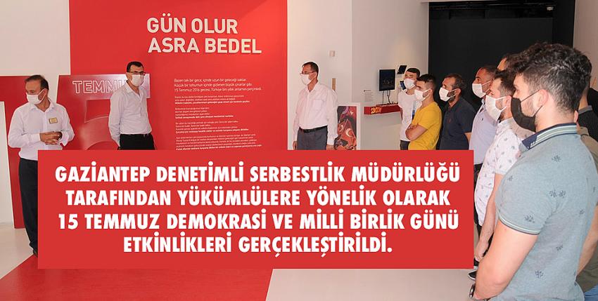 Yükümlüler Gaziantep 15 Temmuz Demokrasi Müzesini gezdi