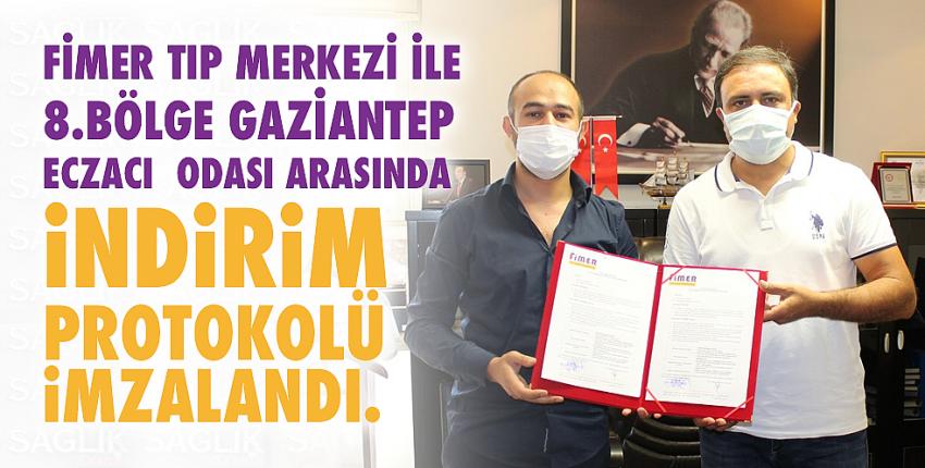 Fimer Tıp Merkezi ile 8.Bölge Gaziantep Eczacı Odası arasında “İndirim” protokolü imzalandı. 