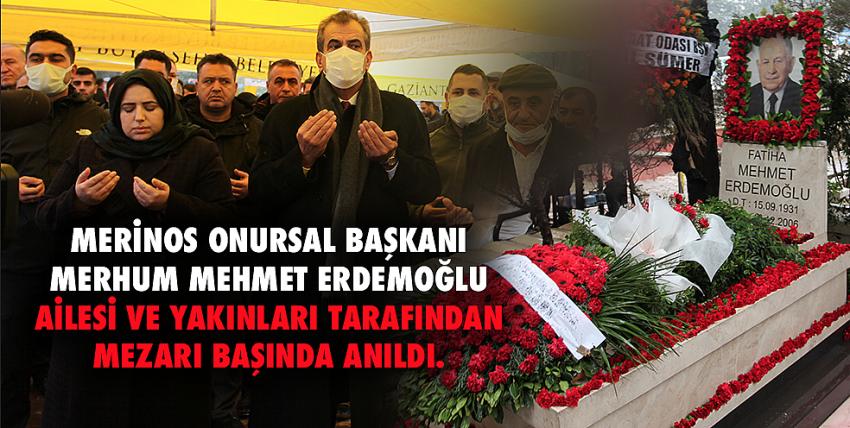 Merinos Onursal Başkanı Merhum Mehmet Erdemoğlu Mezarı Başında Anıldı.