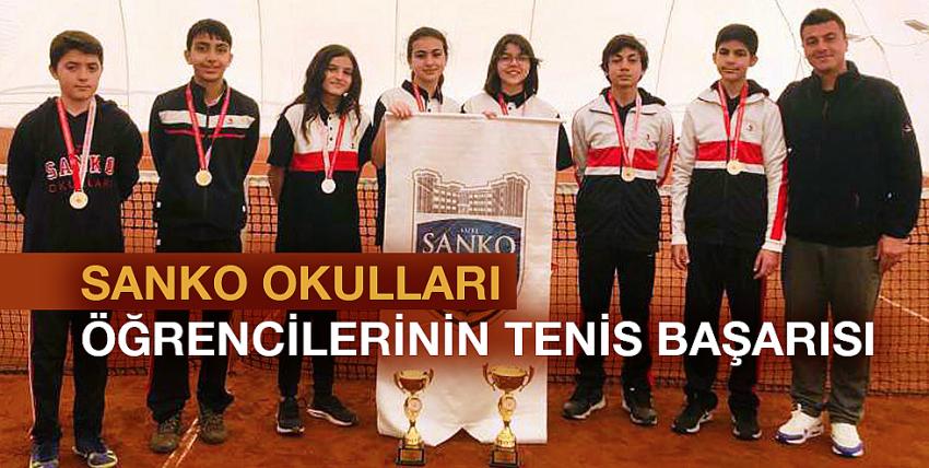 SANKO Okulları Öğrencilerinin Tenis Başarısı