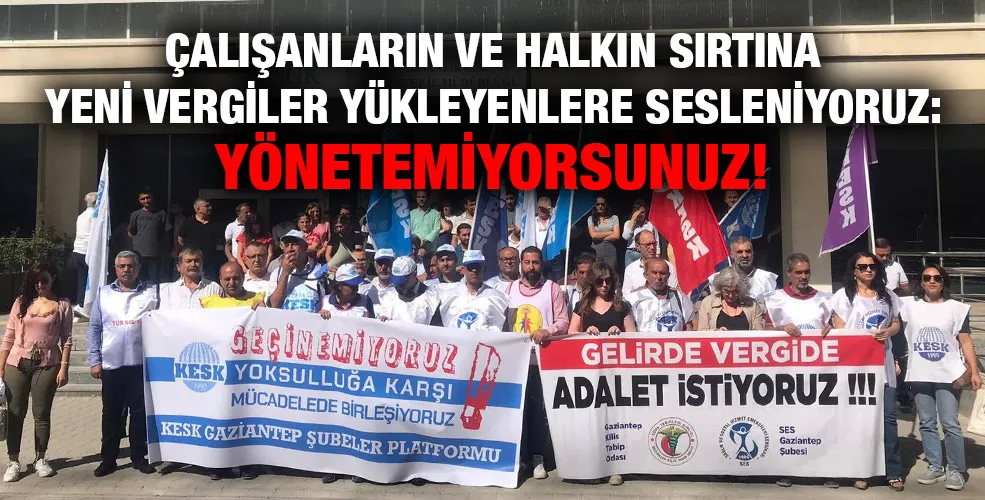 Sağlık çalışanları otuz iki haftadır Vergide Adalet İstiyor!