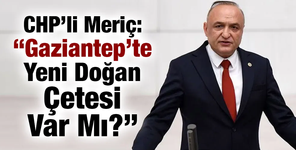 CHP’li Meriç: “Gaziantep’te Yeni Doğan Çetesi Var Mı?”