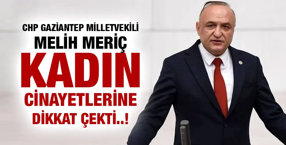 CHP GAZİANTEP MİLLETVEKİLİ MELİH MERİÇ KADIN CİNAYETLERİNE DİKKAT ÇEKTİ