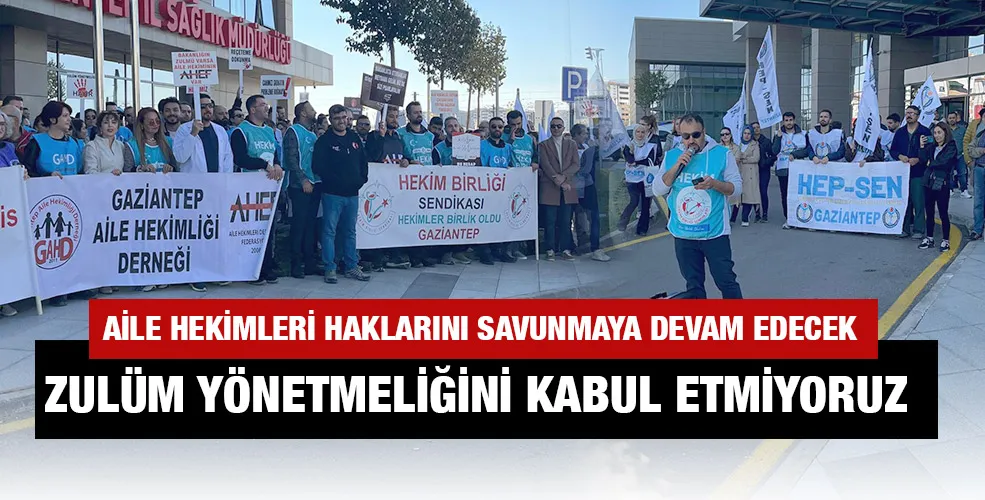 Zulüm yönetmeliğini kabul etmiyoruz!