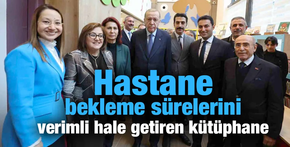 Hastane bekleme sürelerini verimli hale getiren kütüphane