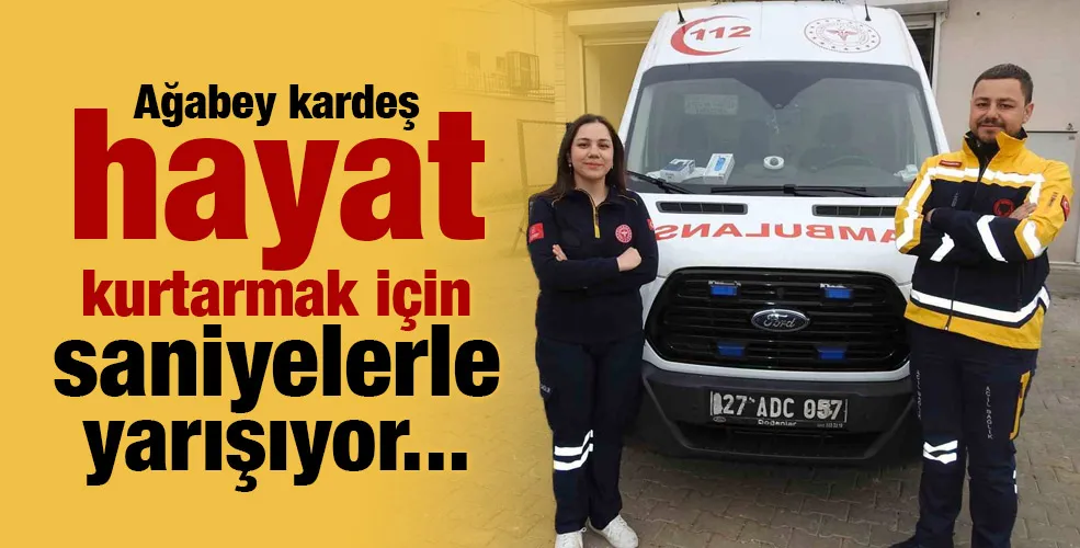 Ağabey kardeş hayat kurtarmak için saniyelerle yarışıyor