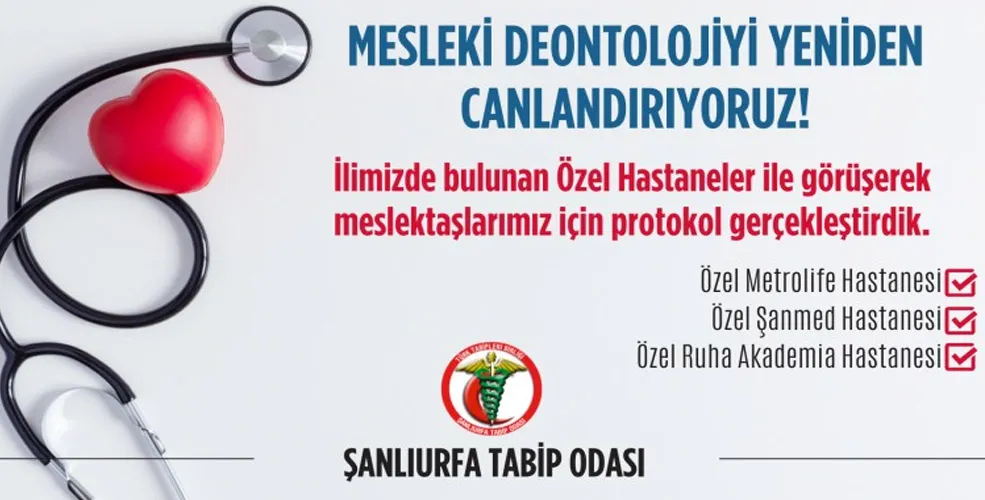 Şanlıurfa Tabip Odası olarak Özel Metrolife Hastanesi, Özel Şanmed Hastanesi ve Özel Akademia Hastaneleri ile Protokoller Yapıldı. 