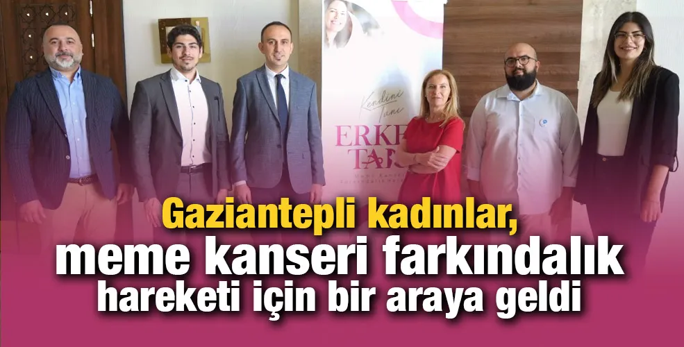 Gaziantepli kadınlar, meme kanseri farkındalık hareketi için bir araya geldi