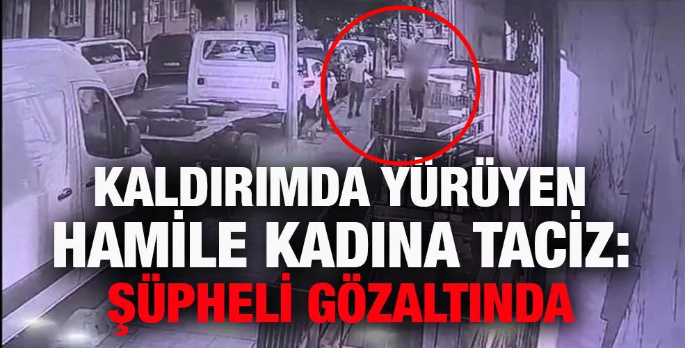 Kaldırımda yürüyen hamile kadına taciz: Şüpheli gözaltında