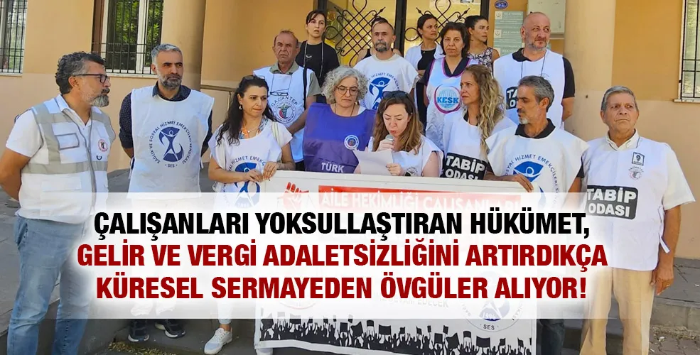 SAĞLIK EMEKÇİLERİ 27 HAFTADIR VERGİDE ADALET İSTİYOR