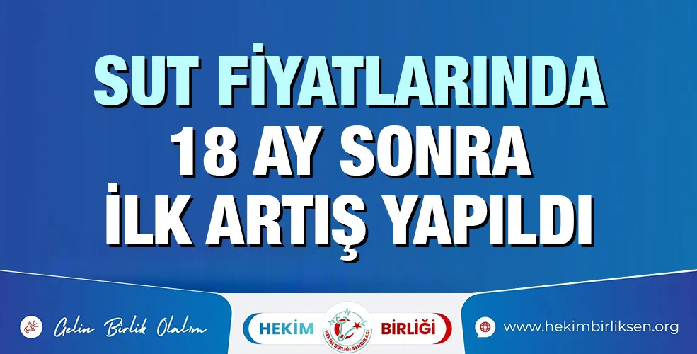 SUT fiyatlarında 18 ay sonra ilk artış yapıldı