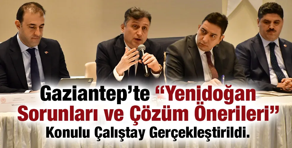 Gaziantep’te “Yenidoğan Sorunları ve Çözüm Önerileri” Konulu Çalıştay Gerçekleştirildi.