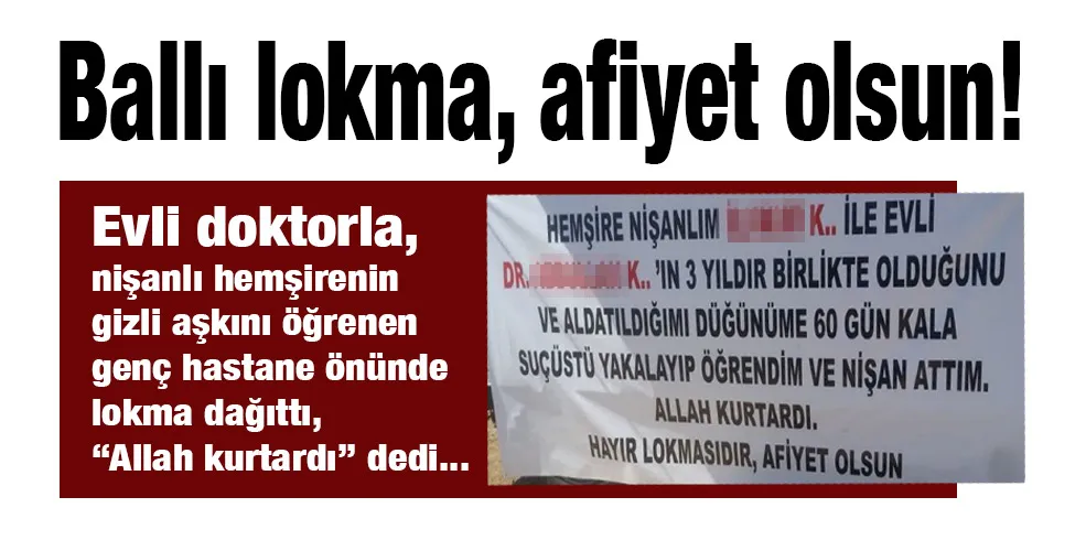 Ballı lokma, afiyet olsun! 