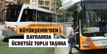 BÜYÜKŞEHİR’DEN BAYRAMDA ÜCRETSİZ TOPLU TAŞIMA