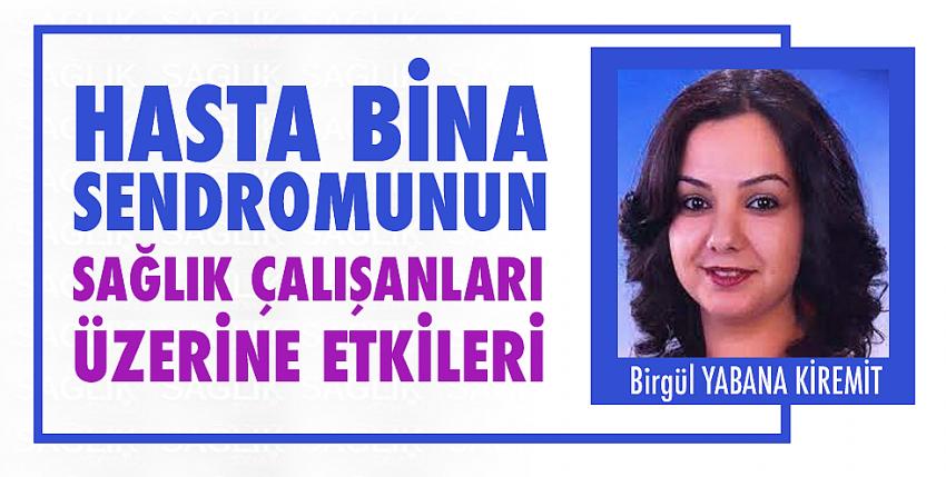 Hasta Bina Sendromunun Sağlık Çalışanları Üzerine Etkileri