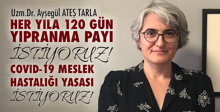 Her Yıla 120 Gün Yıpranma Payı İstiyoruz! Covid-19 Meslek Hastalığı Yasası İstiyoruz!