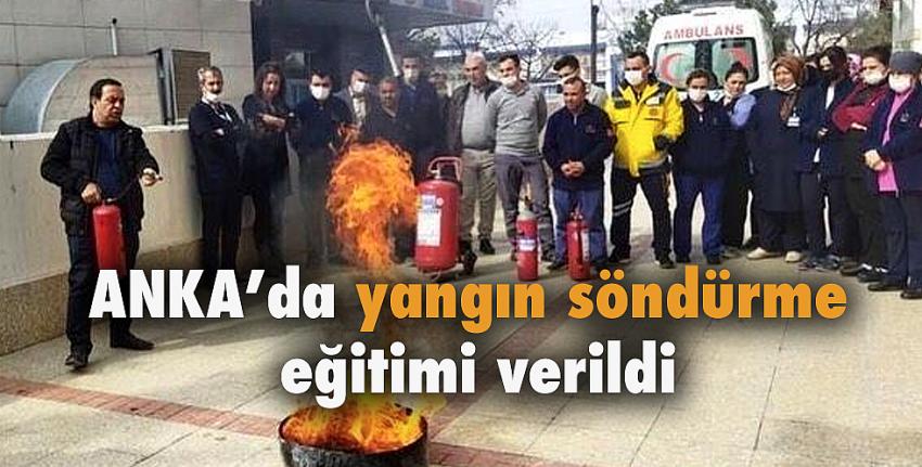 ANKA’da yangın söndürme eğitimi verildi